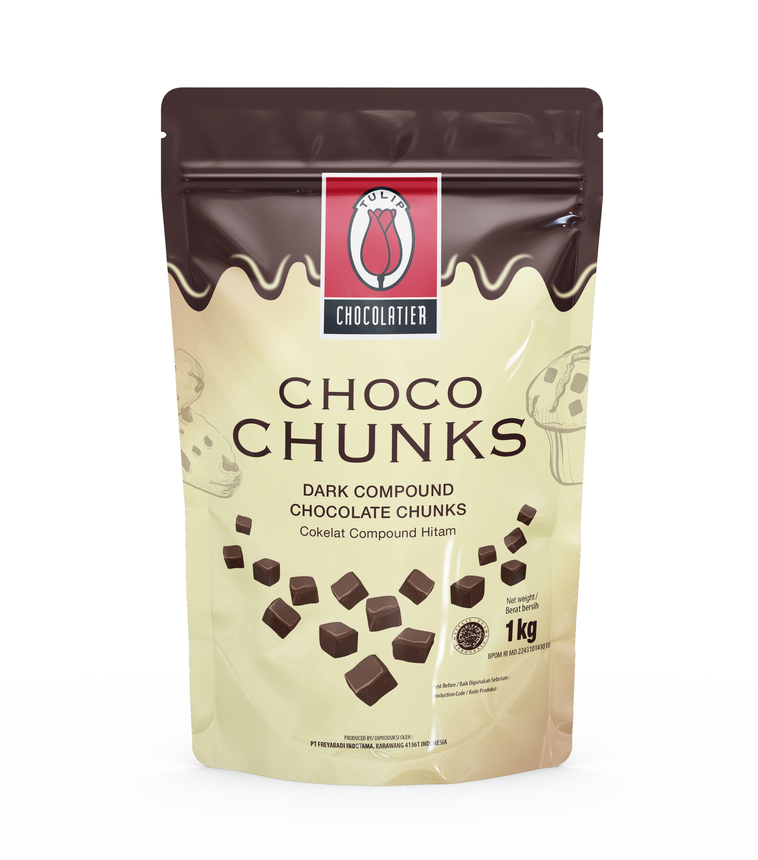 ทิวลิปดาร์กช็อกโกแลตชังส์คอมพาวด์ 1กก