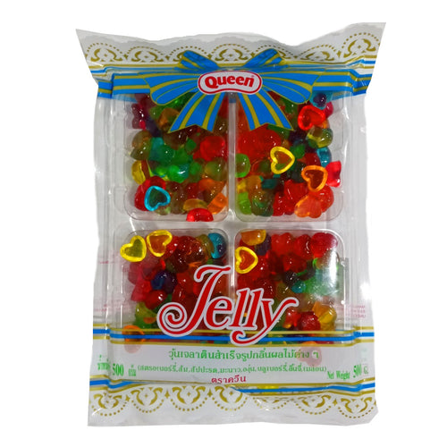 เยลลี่ควีนหัวใจคละสี 500กรัม