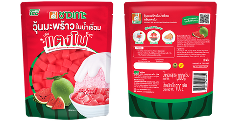 วุ้นมะพร้าวในน้ำเชื่อมชาวเกาะกลิ่นแตงโมแพค1กก