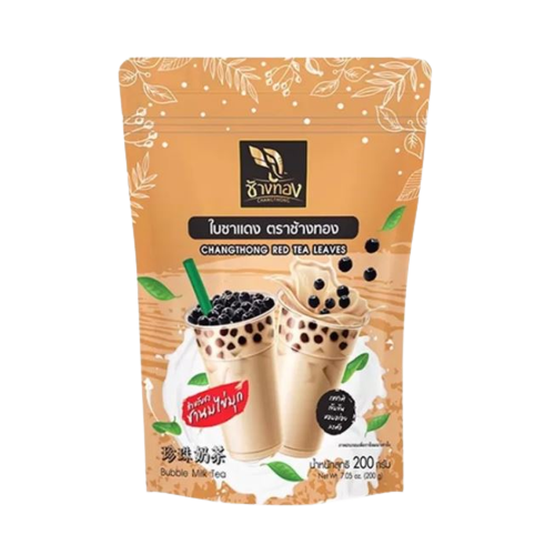 ชาช้างทอง สูตรชาไข่มุก ขนาด200กรัม*12