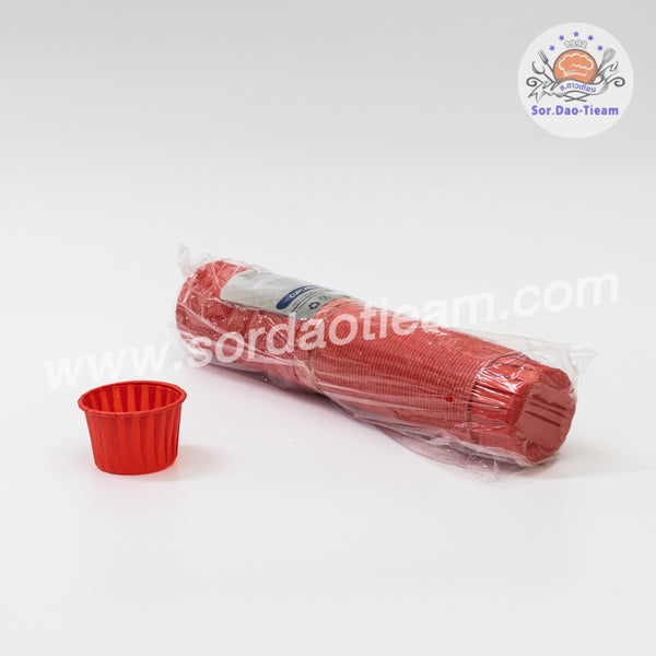 กระทงคัพเค้ก สีพื้น กลาง/ใหญ่ เข้าเตาอบได้