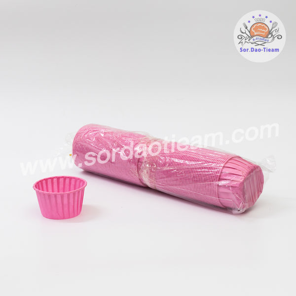 กระทงคัพเค้ก สีพื้น กลาง/ใหญ่ เข้าเตาอบได้